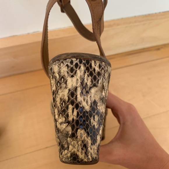 Tory Burch snake skin wedges - Picture 3 of 6